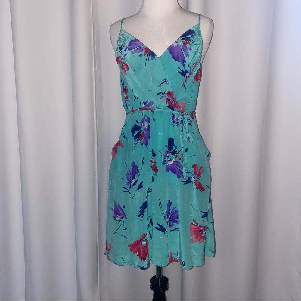YUMI KIM SILK FLORAL DRESS